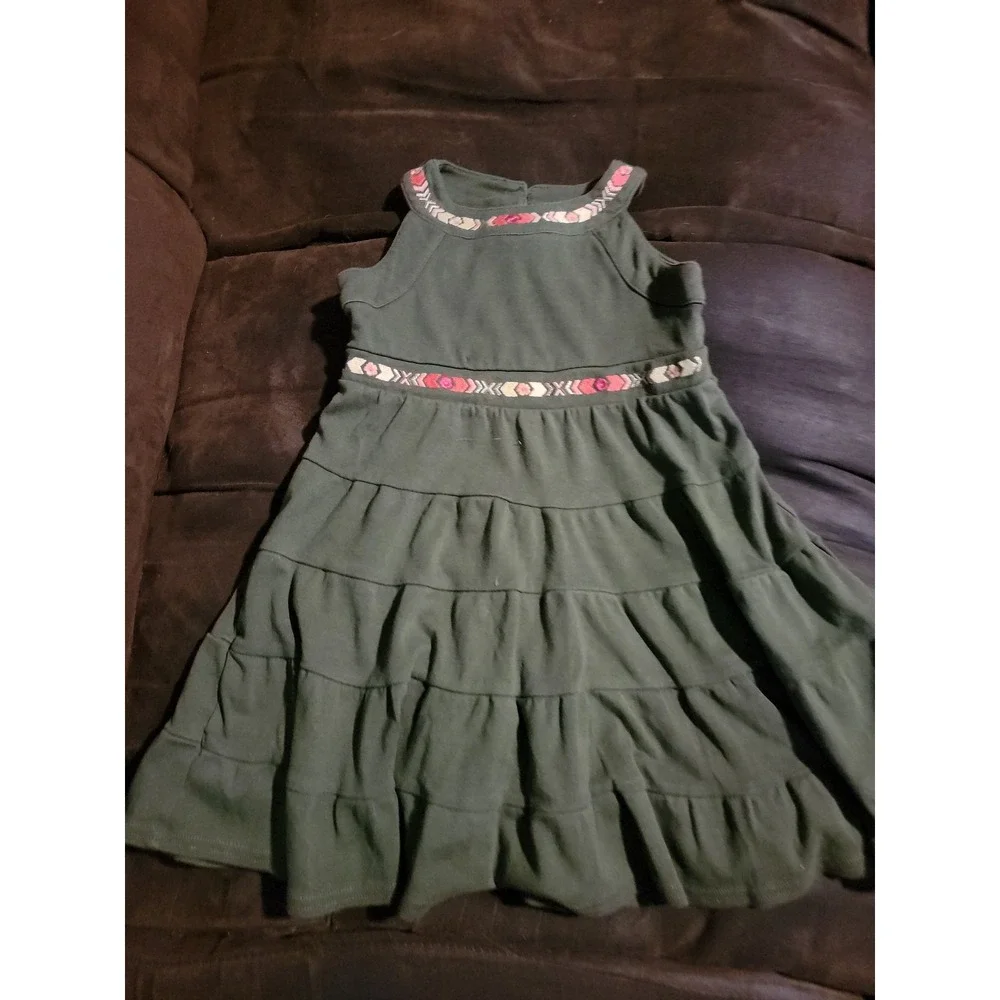 Gymboree friendship camp green‎ dress size 5
